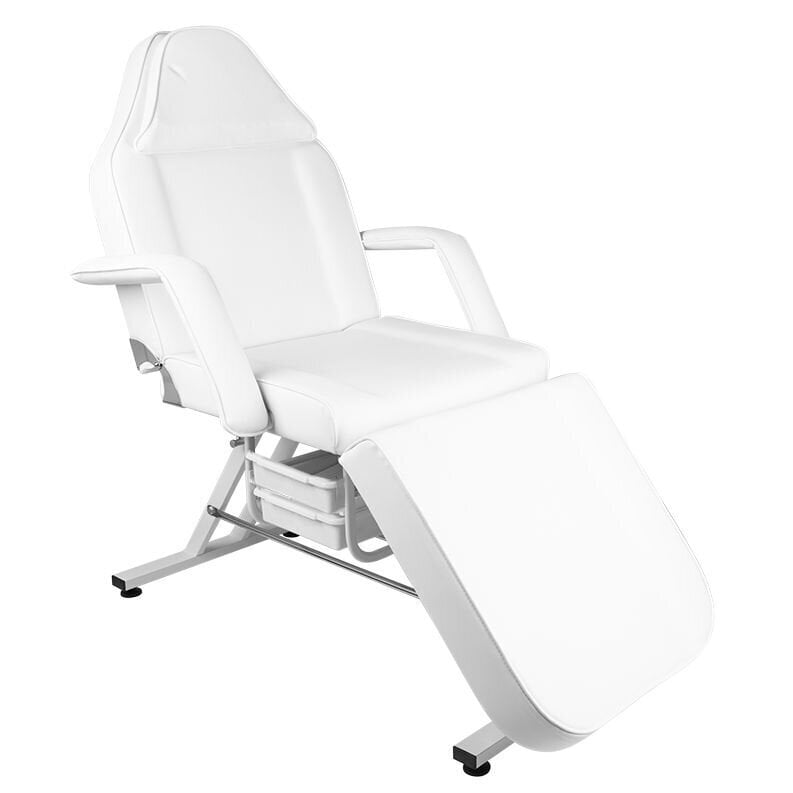 Profesionali kosmetologinė kėdė-lova SIMPLE, balta kaina ir informacija | Baldai grožio salonams | pigu.lt