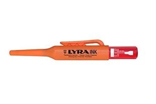 LYRA 4480017 Deep Hole Red Permanent Ink Tip 1mm Marker Pen for Glass, Metal, Plastic etc-4480017 kaina ir informacija | Tvirtinimo detalės | pigu.lt