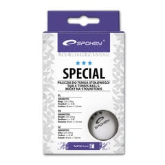 Мячики для настольного тенниса Spokey Special, белые, 6 шт цена и информация | Мячи для настольного тенниса | pigu.lt