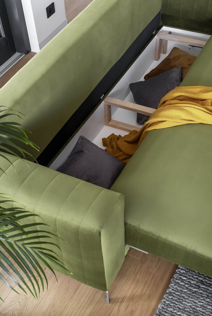 Sofa NORE Elise, Savoi, geltona цена и информация | Sofos | pigu.lt