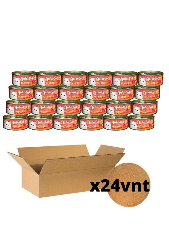 Konservai katėms Aatas Tantalizing Tuna&Surimi, 24 x 80 g kaina ir informacija | Konservai katėms | pigu.lt