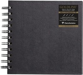 Albumas eskizams su spirale Clairefontaine Goldline, 15x15 cm, 140 g/m2, 64 l. цена и информация | Тетради и бумажные товары | pigu.lt