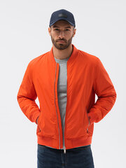 Куртка-бомбер мужская Ombre C538 оранжевый цена и информация | Мужские куртки | pigu.lt