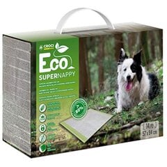 Croci Super Nappy Eco ekologiški paklotai, 14vnt, 84x57cm. kaina ir informacija | Priežiūros priemonės gyvūnams | pigu.lt