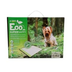 Экологичные подстилки Croci Super Nappy Eco, 14 шт., 57x54см. цена и информация | Средства по уходу за животными | pigu.lt