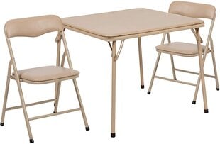 Раскладной детский стол с двумя стульями. цена и информация | Детские столы и стулья | pigu.lt