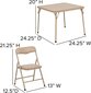 Sulankstomas vaikiškas stalas su dviem kėdėmis цена и информация | Vaikiškos kėdutės ir staliukai | pigu.lt