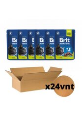 Brit Premium su ėriena, 24 x 100 g kaina ir informacija | Konservai katėms | pigu.lt