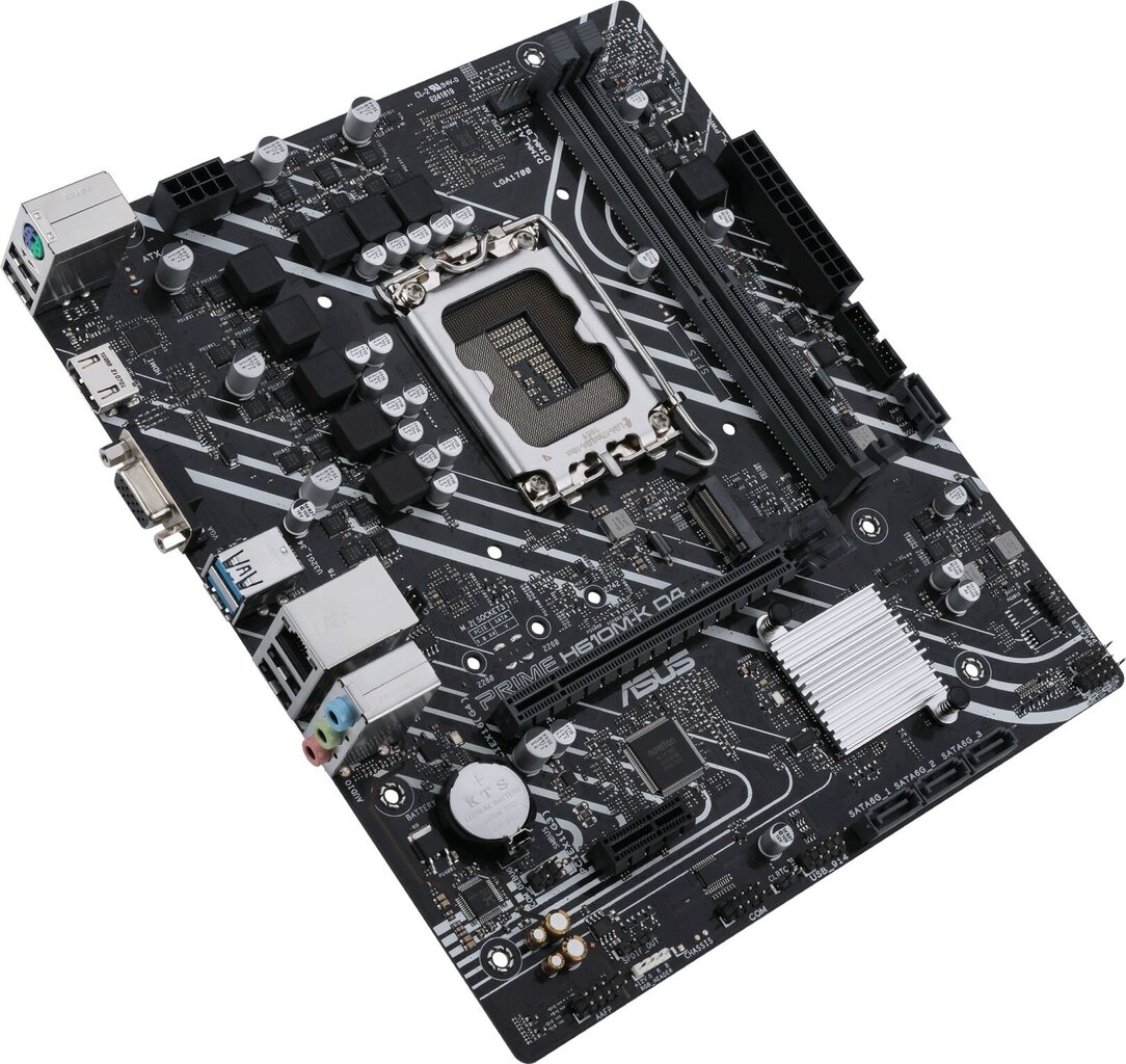 Mainboard|ASUS|Intel H610|LGA1700|MicroATX|Memory DDR4|Memory slots 2|1xPCI-Express 3.0 1x|1xPCI-Express 4.0 16x|1xM.2|1x15pin D-sub|1xHDMI|2xAudio-In kaina ir informacija | Pagrindinės plokštės | pigu.lt