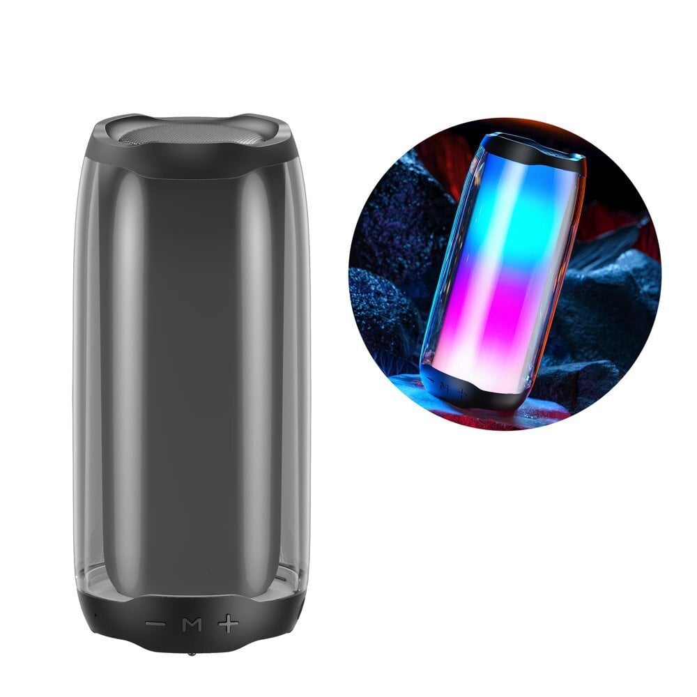WK Design portable wireless Bluetooth 5.0 speaker RGB 2000mAh D31, juoda kaina ir informacija | Garso kolonėlės | pigu.lt