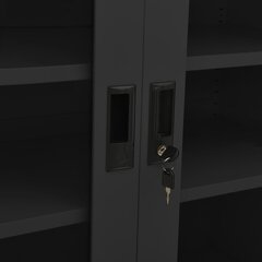 Biuro spintelė, 90x40x90 cm, pilka цена и информация | Шкафчики в гостиную | pigu.lt