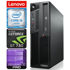 Lenovo M90 SFF i5-650 4GB 250GB GT730 2GB DVD WIN10PRO/W7P kaina ir informacija | Stacionarūs kompiuteriai | pigu.lt
