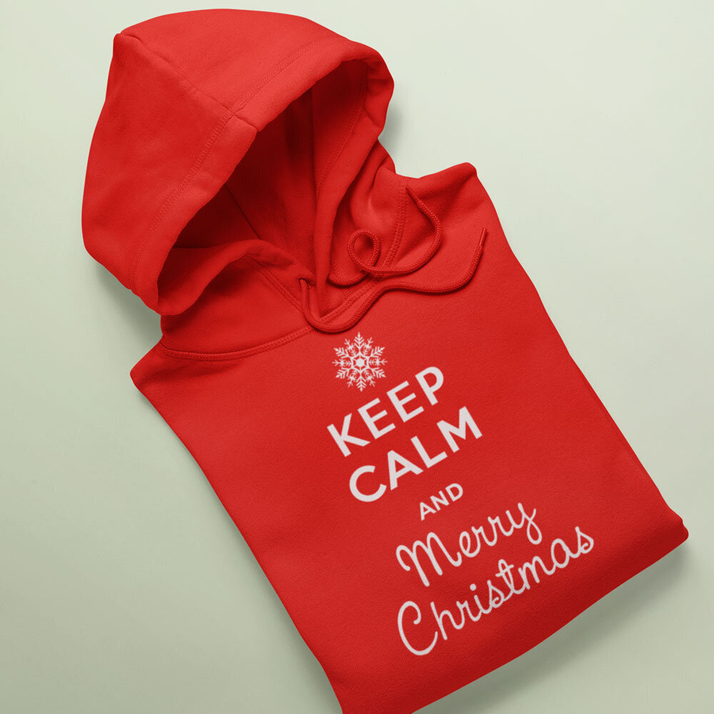 Džemperis "Keep calm Merry Christmas" kaina ir informacija | Originalūs džemperiai | pigu.lt