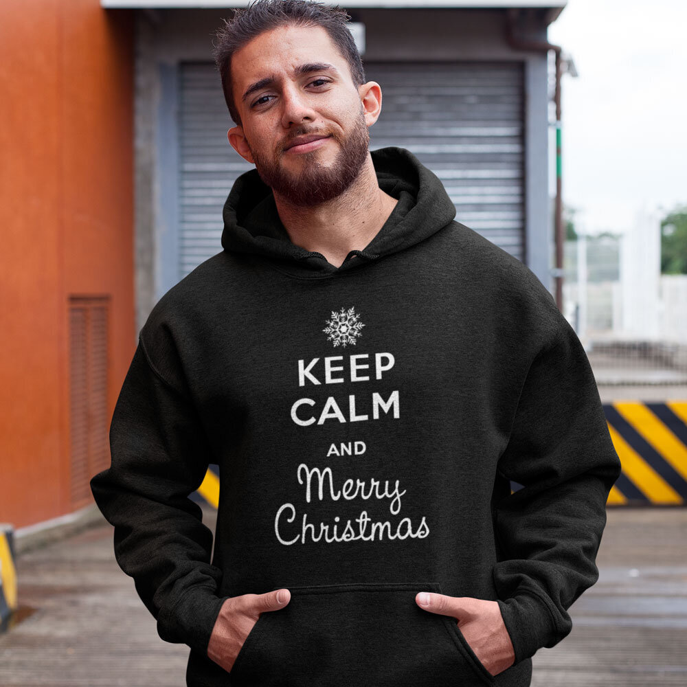 Džemperis "Keep calm Merry Christmas" kaina ir informacija | Originalūs džemperiai | pigu.lt