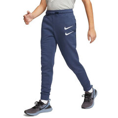 Sportinės kelnės berniukams Nike Swoosh S6432120, mėlynos kaina ir informacija | Kelnės berniukams | pigu.lt