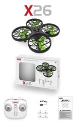 Dronas RC Syma X26, 2.4 GHZ kaina ir informacija | Žaislai berniukams | pigu.lt