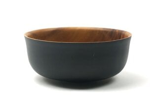 Akacijos medienos dubuo Black, ø22 cm kaina ir informacija | Indai, lėkštės, pietų servizai | pigu.lt