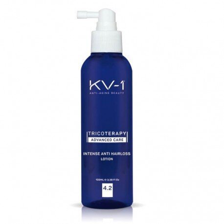 Purškiamasis losjonas nuo intensyvaus plaukų slinkimo KV-1 Intense Anti Hair Loss Lotion 4.2, 100 ml kaina ir informacija | Priemonės plaukų stiprinimui | pigu.lt