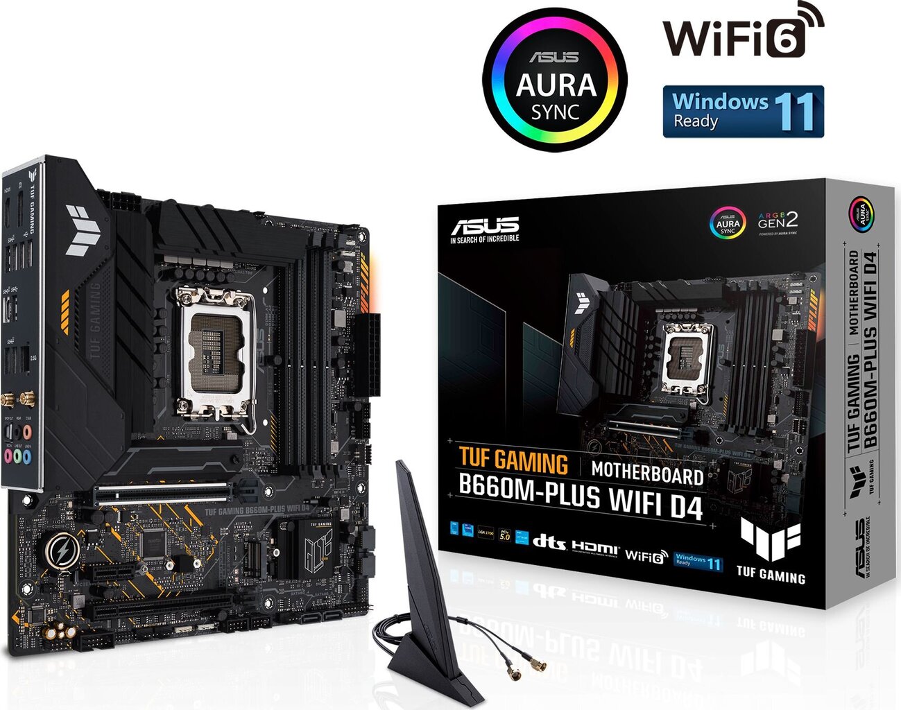 Материнская плата Материнская плата Asus TUF GAMING B660M-PLUS WIFI D4.  цена | pigu.lt