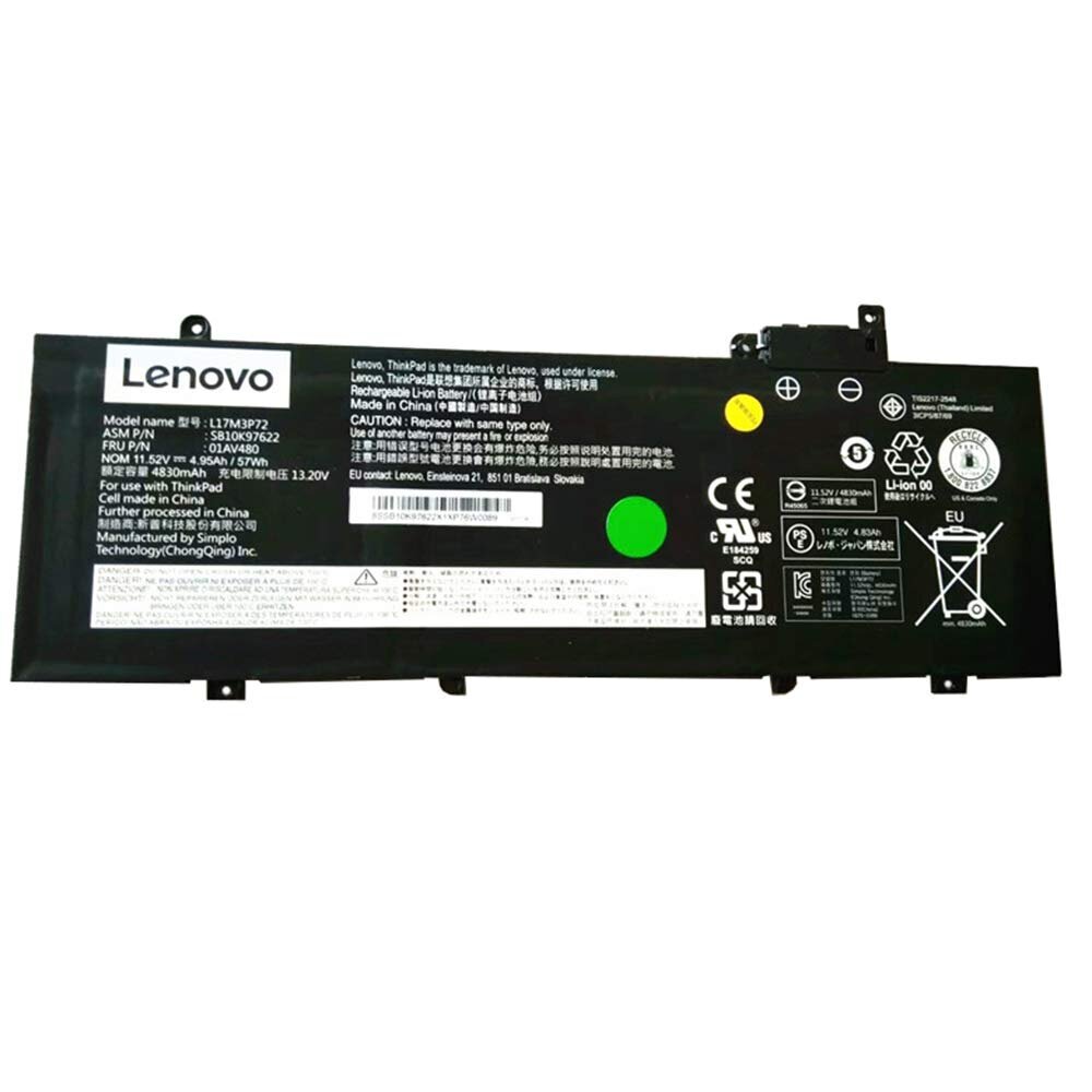 Lenovo 01AV480 цена и информация | Akumuliatoriai nešiojamiems kompiuteriams | pigu.lt