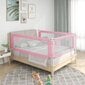Apsauginis turėklas vaiko lovai, rožinis, 200x25cm, audinys цена и информация | Saugos varteliai, apsaugos | pigu.lt