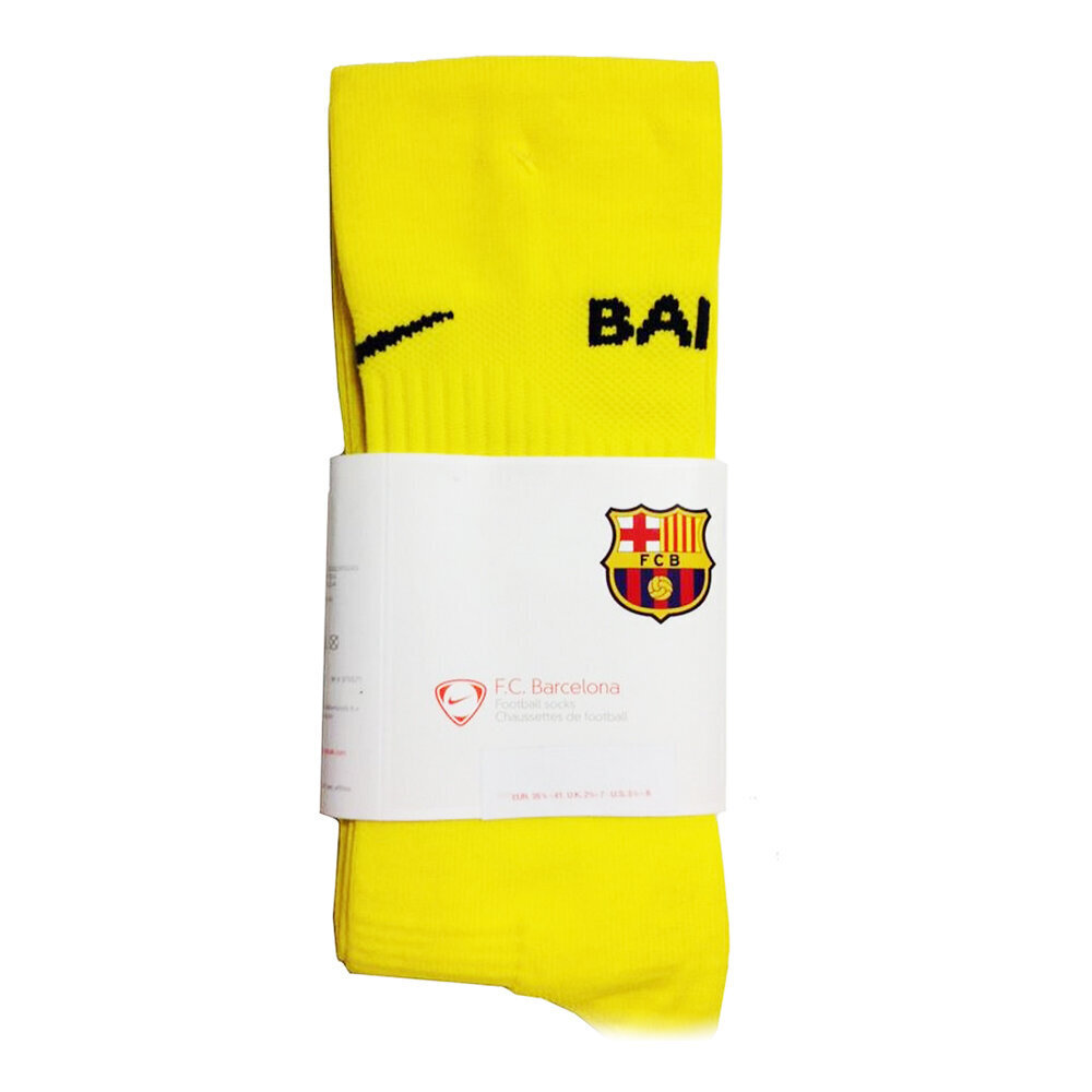Futbolo kojinės Nike FCB Home Away, geltonos цена и информация | Futbolo apranga ir kitos prekės | pigu.lt