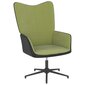 Poilsio kėdė su pakoja, šviesiai žalia kaina ir informacija | Svetainės foteliai | pigu.lt