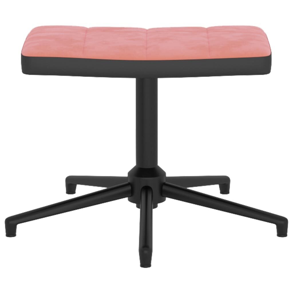 Poilsio kėdė su pakoja, rožinė kaina ir informacija | Svetainės foteliai | pigu.lt