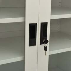 Biuro spintelė, 90x40x105 cm, pilka цена и информация | Шкафчики в гостиную | pigu.lt
