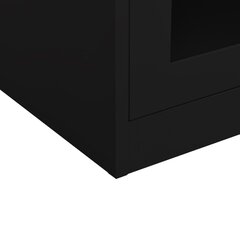 Biuro spintelė, 90x40x105 cm, juoda цена и информация | Шкафчики в гостиную | pigu.lt