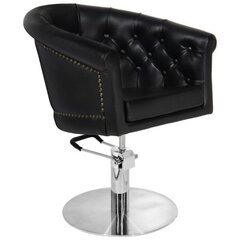 Профессиональное парикмахерское кресло GABBIANO LONDON, черного цвета цена и информация | Мебель для салонов красоты | pigu.lt