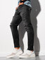 Vyriški džinsiniai džinsai Ombre P1025, juodi kaina ir informacija | Džinsai vyrams | pigu.lt
