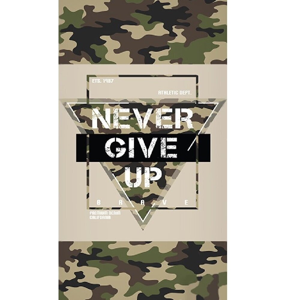 Vaikiškas rankšluostis Never give up, 70x140 cm kaina ir informacija | Rankšluosčiai | pigu.lt