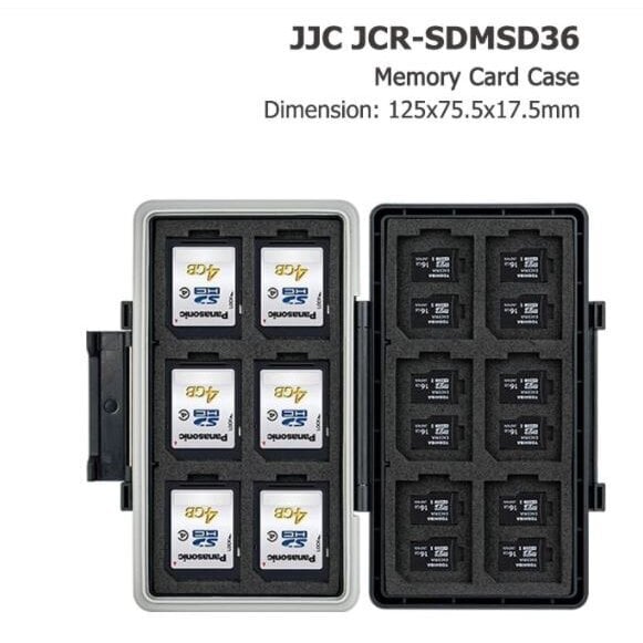 JJC atminties kortelių dėklas kaina ir informacija | Atminties kortelės telefonams | pigu.lt