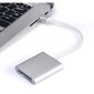 Atminties kortelių skaitytuvas, pilkas kaina ir informacija | Adapteriai, USB šakotuvai | pigu.lt