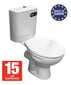 Komplekte: tualetas su bidė + sėdynė + kampinis vožtuvas + 300 mm žarna + universalus vyris Pagaminta ES цена и информация | Klozetai | pigu.lt