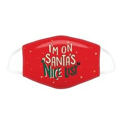 Daugkartinė veido kaukė I'm On Santas Nice List kaina ir informacija | Pirmoji pagalba | pigu.lt