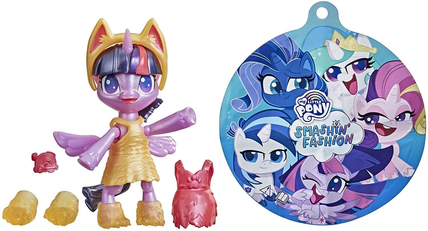 Lėlė My Little Pony - Smashion Fashion - Twilling Sparkle - 9 d., 10 cm цена и информация | Žaislai mergaitėms | pigu.lt