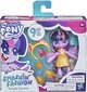 Lėlė My Little Pony - Smashion Fashion - Twilling Sparkle - 9 d., 10 cm цена и информация | Žaislai mergaitėms | pigu.lt