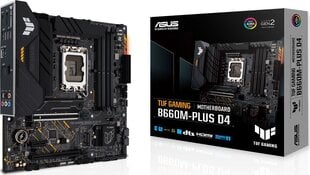 Материнская плата Asus TUF GAMING B660M-PLUS D4 цена и информация | Материнские платы | pigu.lt