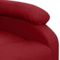 Atlošiamas masažinis krėslas, raudonas, audinys kaina ir informacija | Svetainės foteliai | pigu.lt