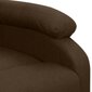 Atlošiamas masažinis krėslas, rudas, audinys kaina ir informacija | Svetainės foteliai | pigu.lt