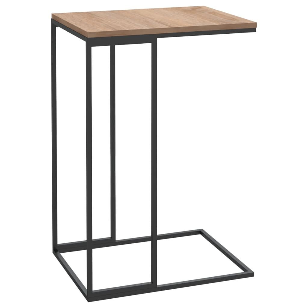 Šoninis staliukas, 40x30x59cm, juodas/rudas цена и информация | Kavos staliukai | pigu.lt