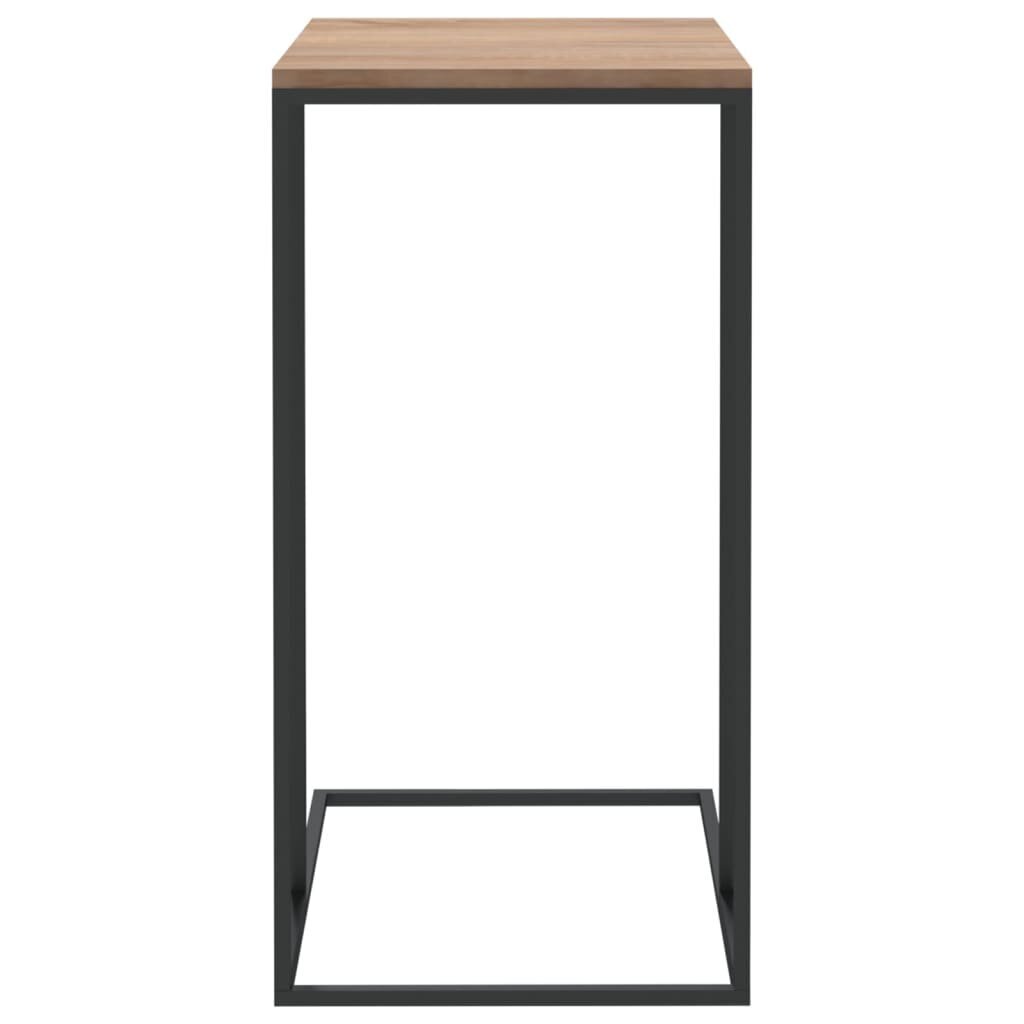 Šoninis staliukas, 40x30x59cm, juodas/rudas цена и информация | Kavos staliukai | pigu.lt