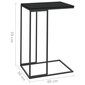 Šoninis staliukas, 40x30x59cm, juodas kaina ir informacija | Kavos staliukai | pigu.lt