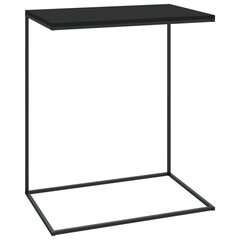 Šoninis staliukas, 55x35x66cm, juodas цена и информация | Журнальные столики | pigu.lt
