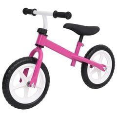 Balansinis dviratukas, rožinės spalvos, 10 colių ratai цена и информация | Балансировочные велосипеды | pigu.lt