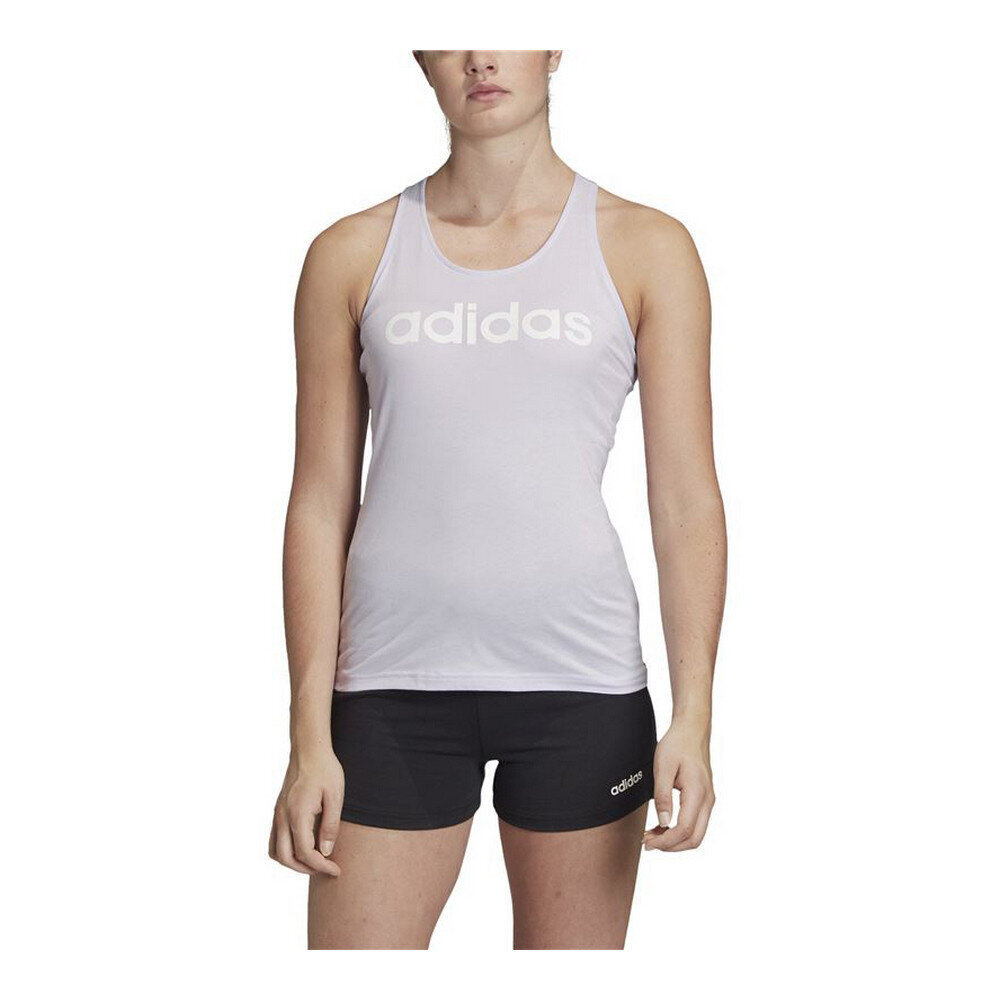 Marškinėliai moterims Adidas Essentials Linear S6432130, violetiniai kaina ir informacija | Marškinėliai moterims | pigu.lt