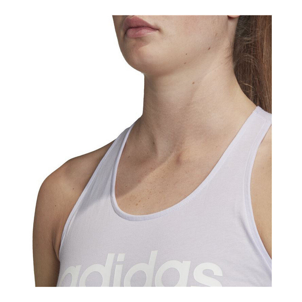 Marškinėliai moterims Adidas Essentials Linear S6432130, violetiniai kaina ir informacija | Marškinėliai moterims | pigu.lt