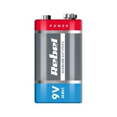 Baterija 9V 6LR61 Rebel kaina ir informacija | Elementai | pigu.lt